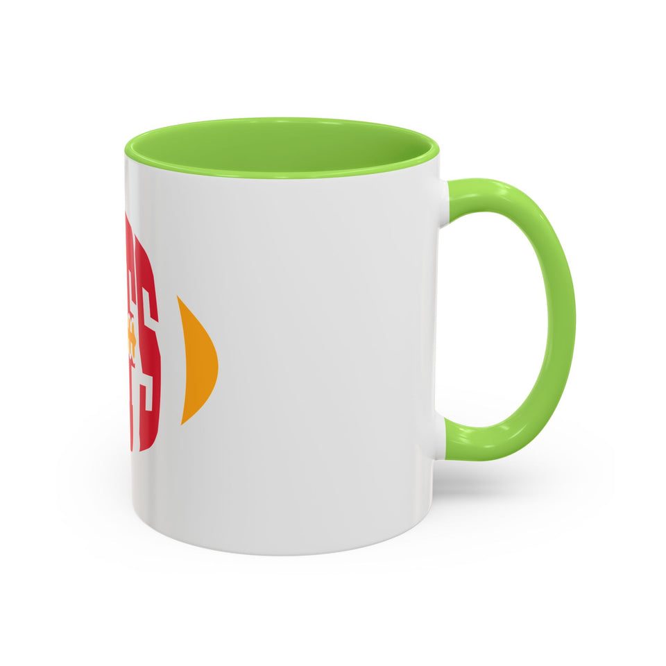 Chiefs Football Mug - Colorful 11oz & 15oz Ceramic Coffee Cup