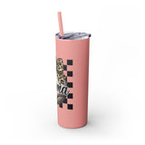 Mama Leopard Print Skinny Tumbler with Straw - 20oz