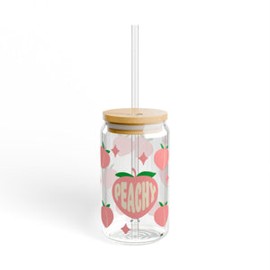 Peachy Sipper Glass, 16oz