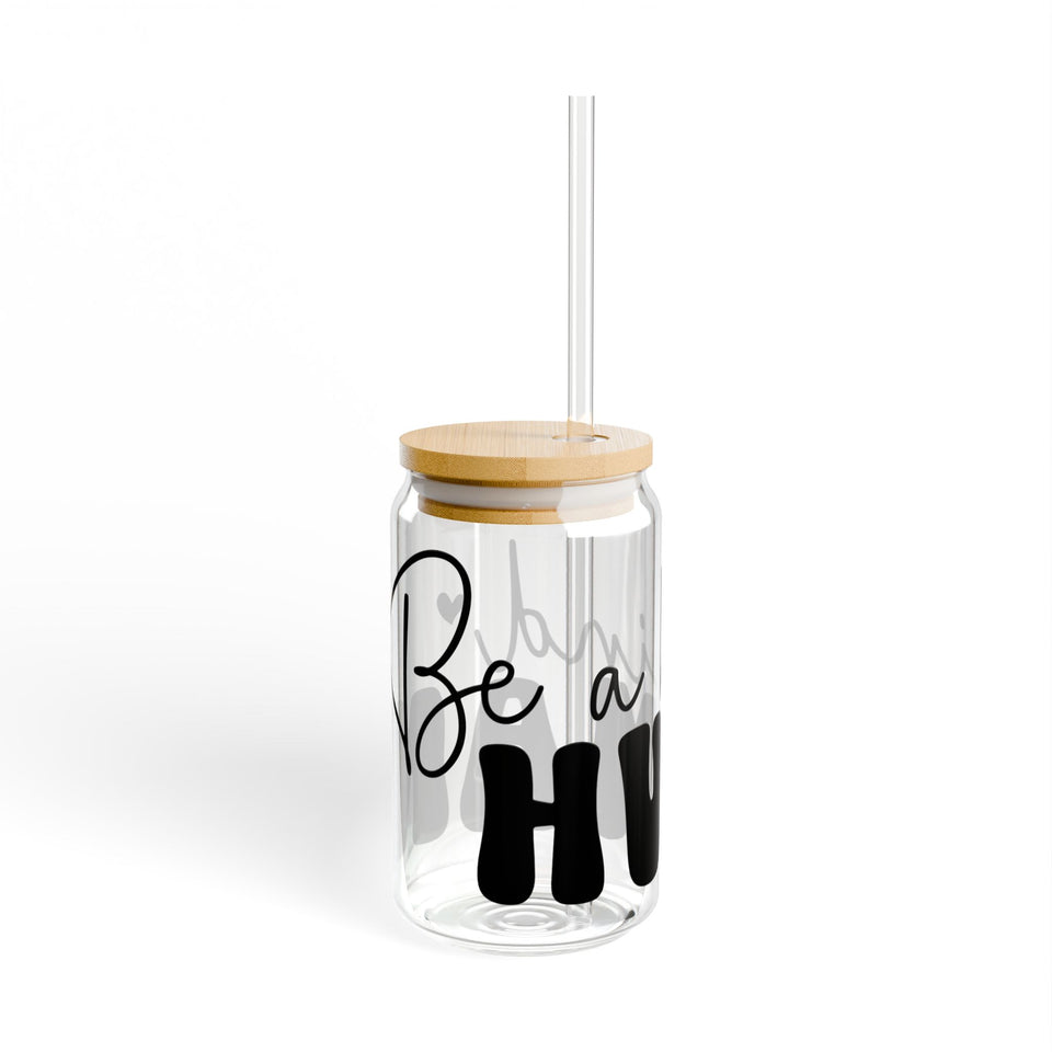 Be A Kind Human Sipper Glass, 16oz
