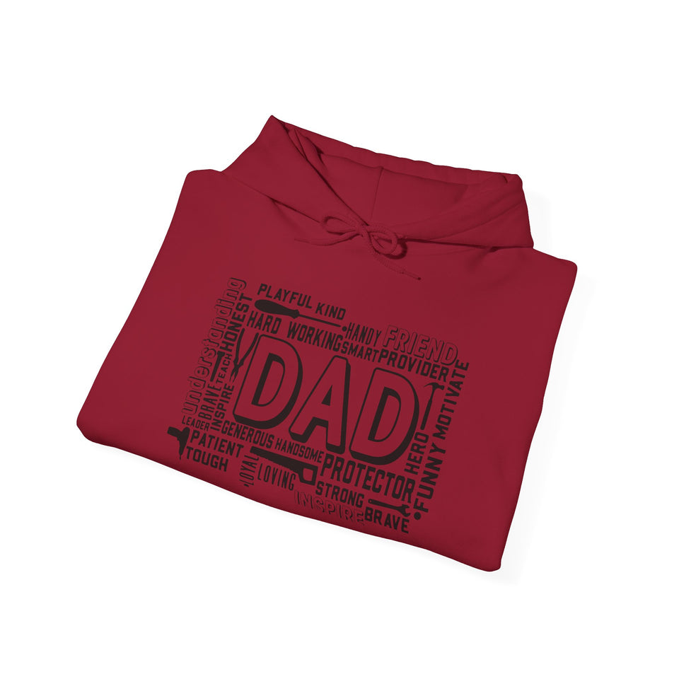 What A Dad Is Unisex Heavy Blend™ Hooded Sweatshirt