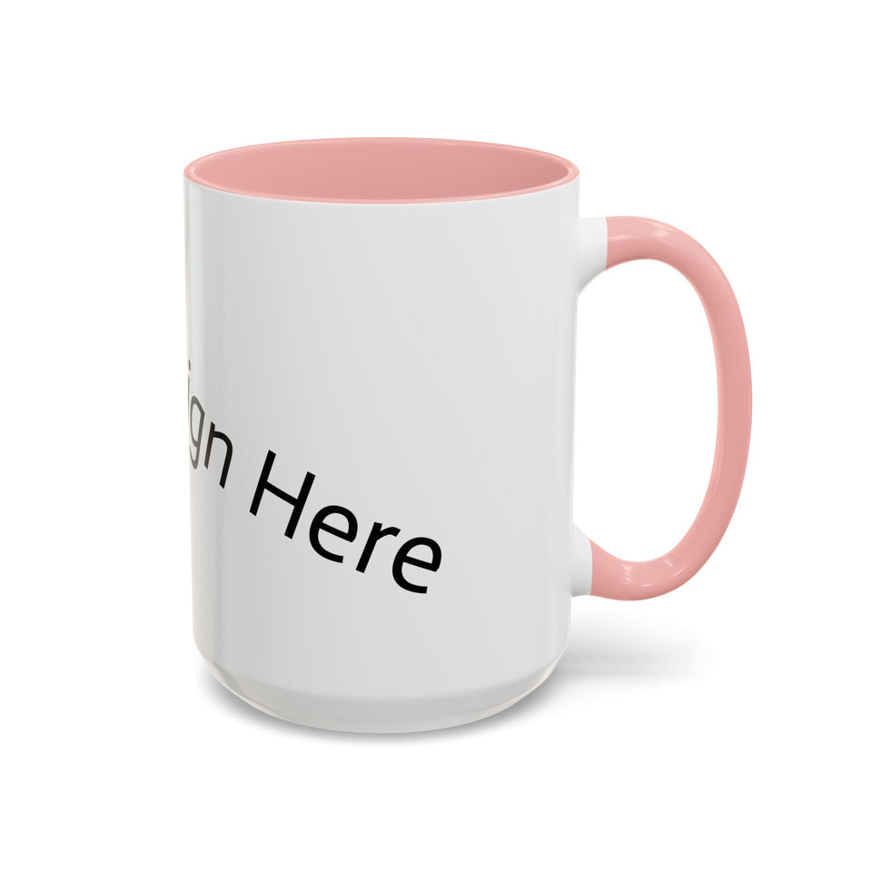 Personalized Accent Coffee Mug - Customizable Design for Home or Office