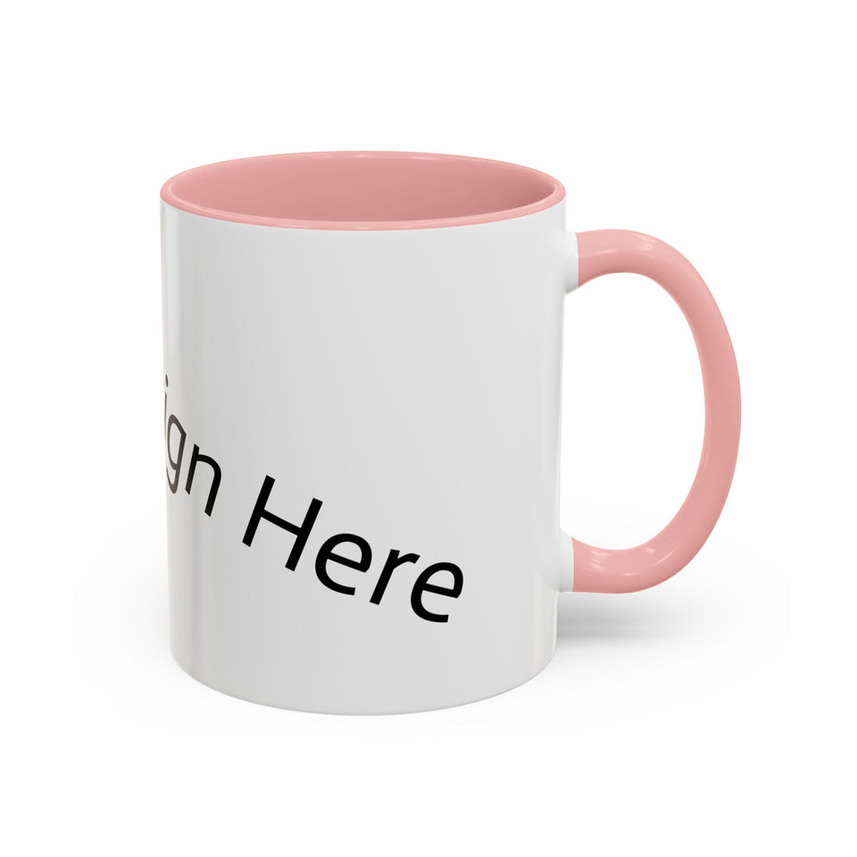 Personalized Accent Coffee Mug - Customizable Design for Home or Office