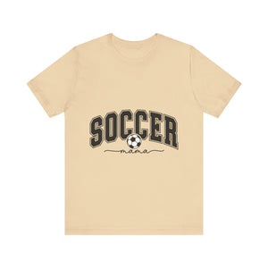 Soccer Mama With Black Letters Unisex Jersey Short Sleeve Tee