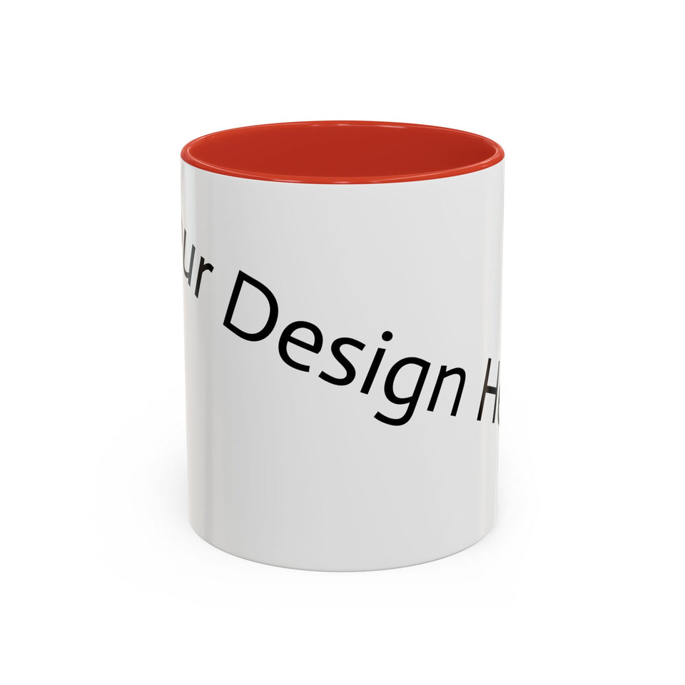 Personalized Accent Coffee Mug - Customizable Design for Home or Office