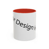 Personalized Accent Coffee Mug - Customizable Design for Home or Office