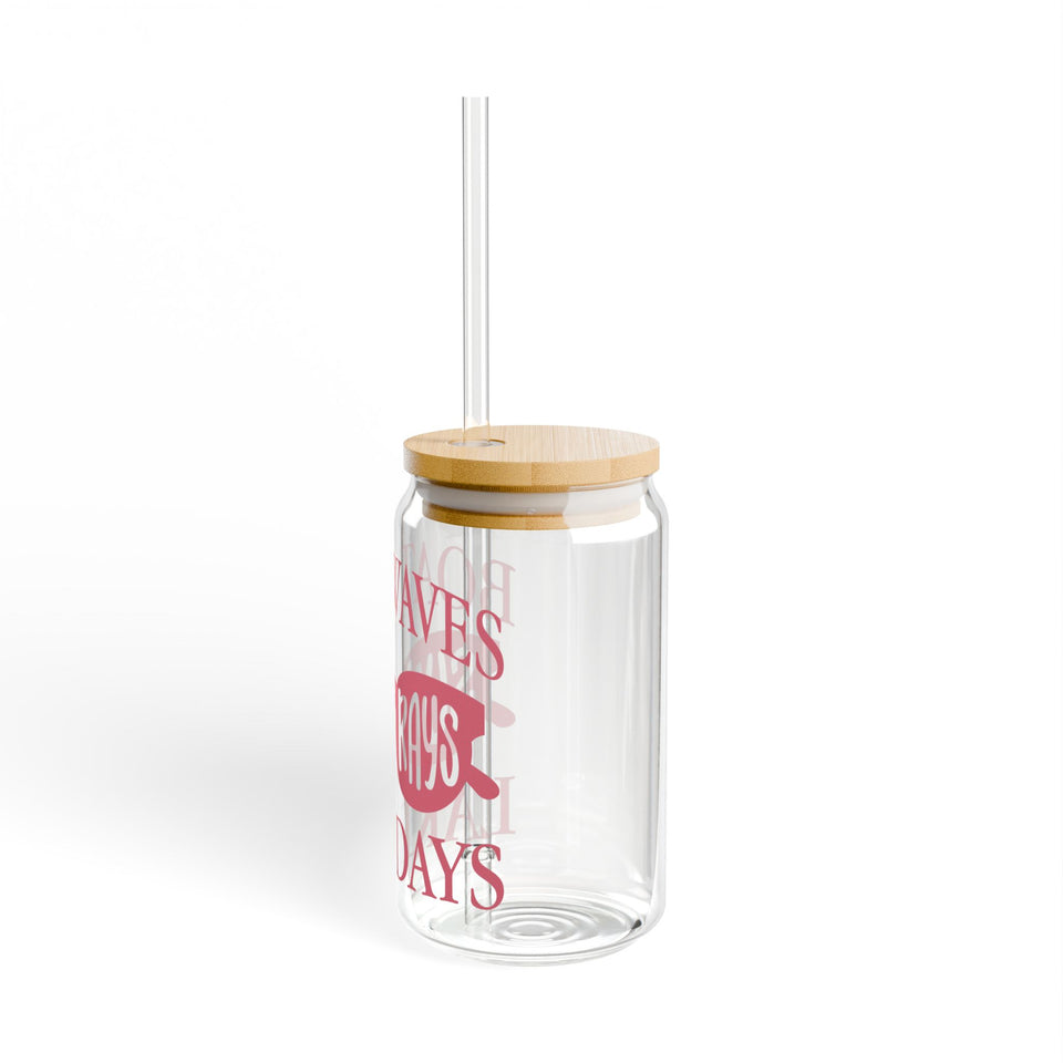 Boat Waves Sun Rays And Lake Days Sipper Glass, 16oz