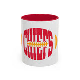 Chiefs Football Mug - Colorful 11oz & 15oz Ceramic Coffee Cup
