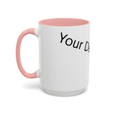 Personalized Accent Coffee Mug - Customizable Design for Home or Office
