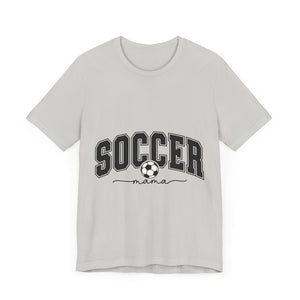 Soccer Mama With Black Letters Unisex Jersey Short Sleeve Tee