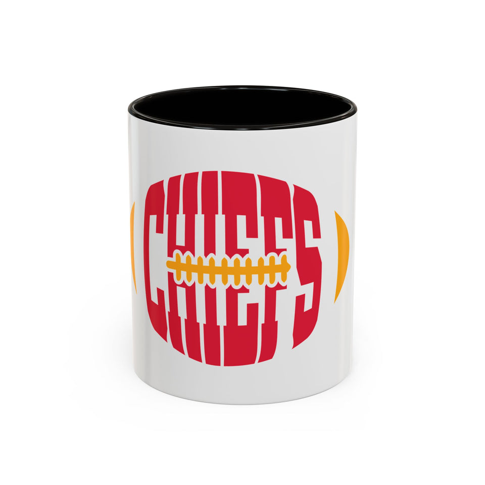 Chiefs Football Mug - Colorful 11oz & 15oz Ceramic Coffee Cup