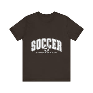 Soccer Mom White Letters Unisex Jersey Short Sleeve Tee