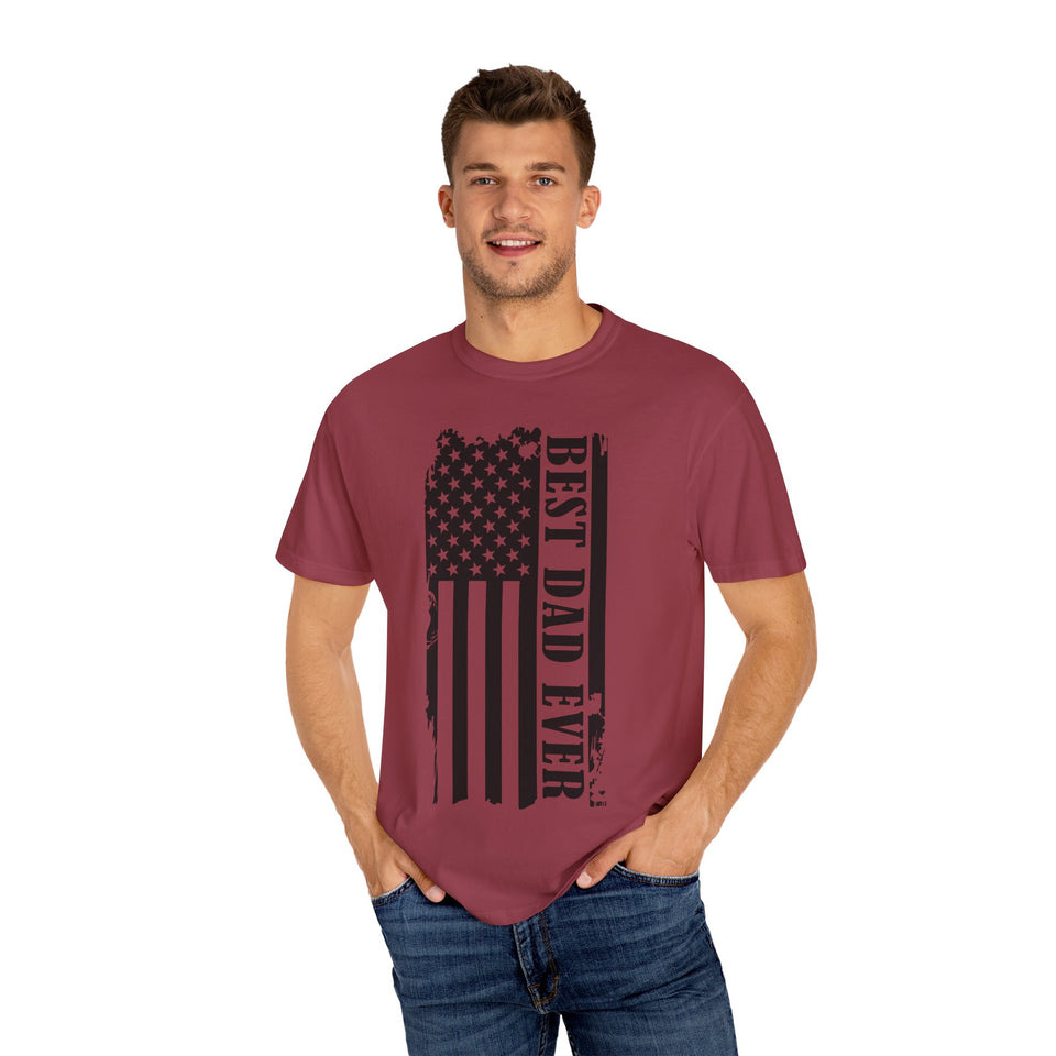 Best Dad Ever Unisex Garment-Dyed T-Shirt
