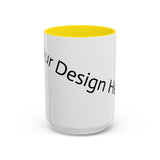Personalized Accent Coffee Mug - Customizable Design for Home or Office