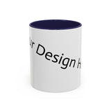 Personalized Accent Coffee Mug - Customizable Design for Home or Office