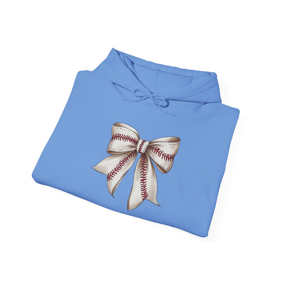 Baseball Bow Unisex Hooded Sweatshirt