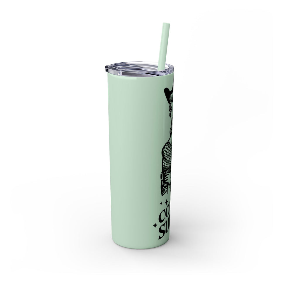 Hot Cowgirl Summer Skinny Tumbler with Straw, 20oz