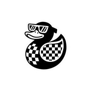 Cool Duck Sticker – Unique Kiss-Cut Vinyl Decal for Home Decor