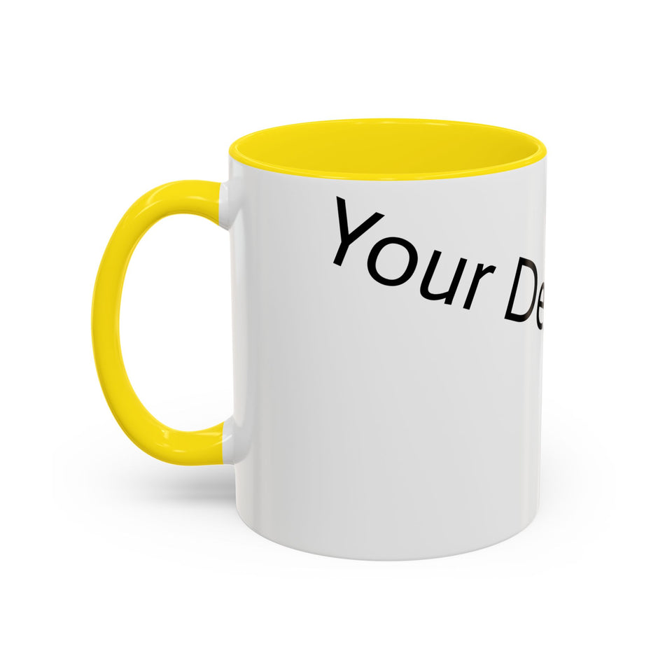 Personalized Accent Coffee Mug - Customizable Design for Home or Office