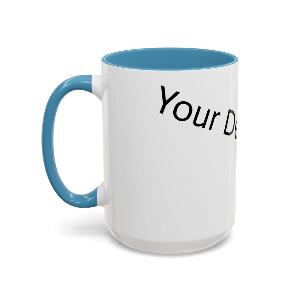 Personalized Accent Coffee Mug - Customizable Design for Home or Office