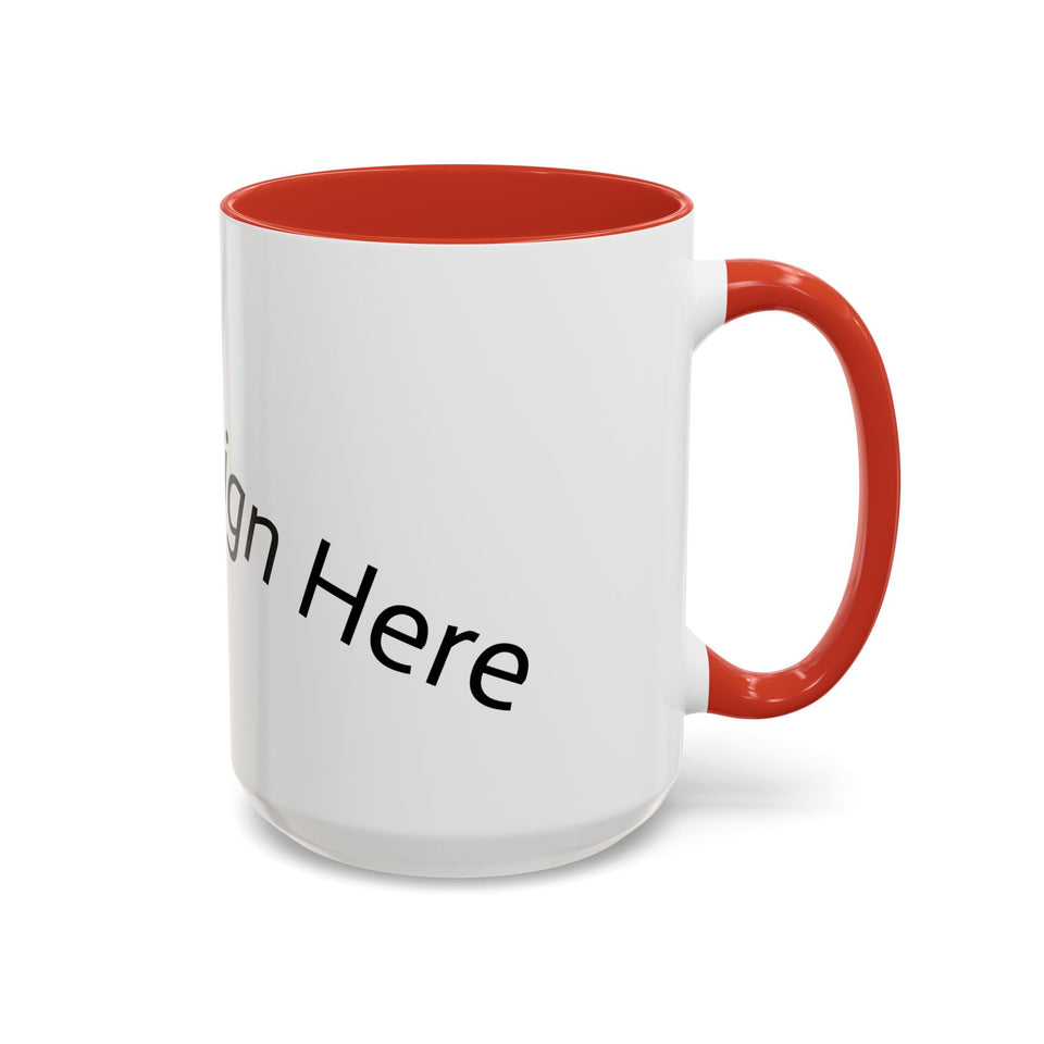 Personalized Accent Coffee Mug - Customizable Design for Home or Office