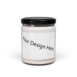 Customizable Scented Soy Candle - Personalizable 9oz Jar for Home Fragrance