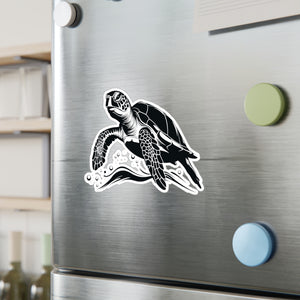 Turtle In The Ocean Kiss-Cut Vinyl Decals