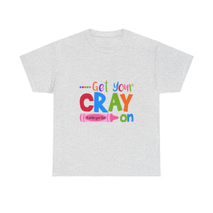 Get Your Crayon Kindergarten Unisex Heavy Cotton Tee