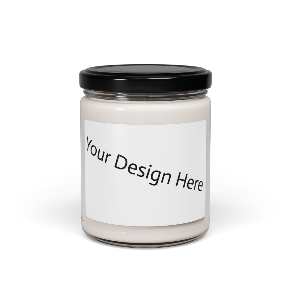 Customizable Scented Soy Candle - Personalizable 9oz Jar for Home Fragrance
