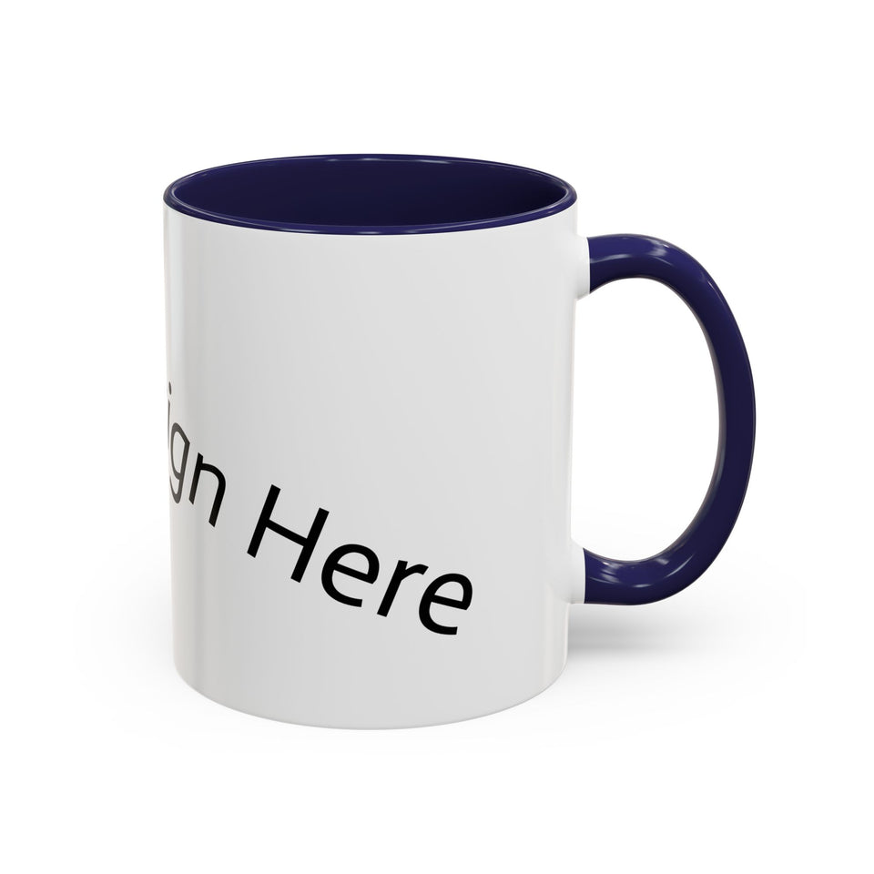 Personalized Accent Coffee Mug - Customizable Design for Home or Office