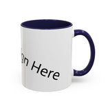 Personalized Accent Coffee Mug - Customizable Design for Home or Office
