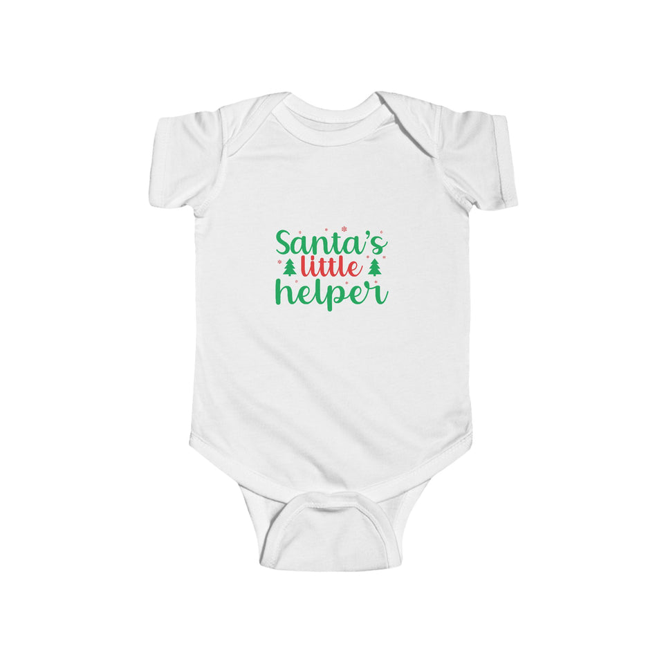 Santas Little Helper Infant Fine Jersey Bodysuit