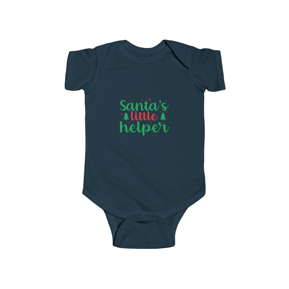 Santas Little Helper Infant Fine Jersey Bodysuit