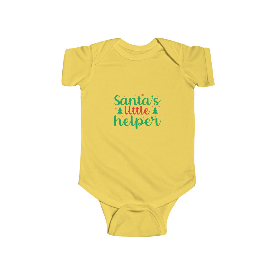 Santas Little Helper Infant Fine Jersey Bodysuit