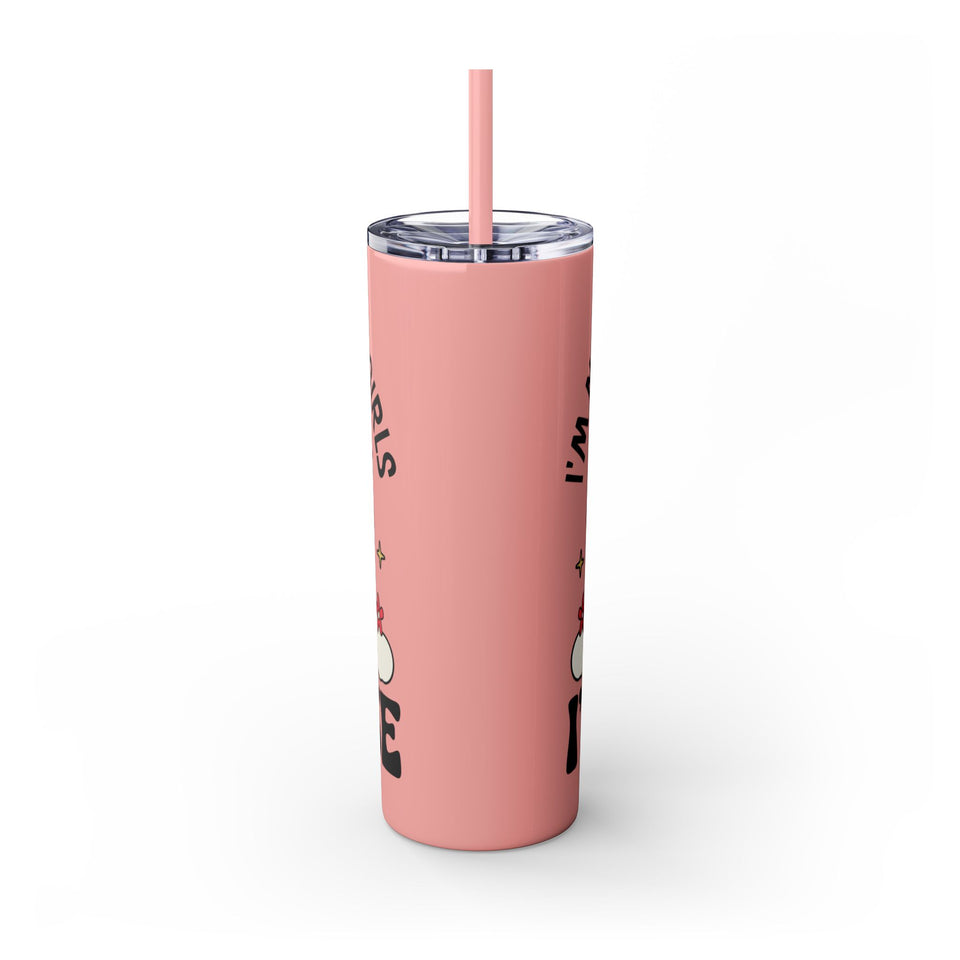 Im Not Like Other Girls, Im Worse Skinny Tumbler with Straw, 20oz