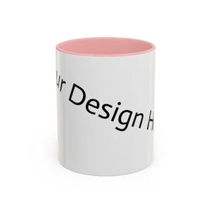 Personalized Accent Coffee Mug - Customizable Design for Home or Office