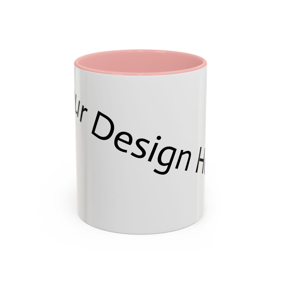 Personalized Accent Coffee Mug - Customizable Design for Home or Office