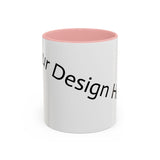 Personalized Accent Coffee Mug - Customizable Design for Home or Office