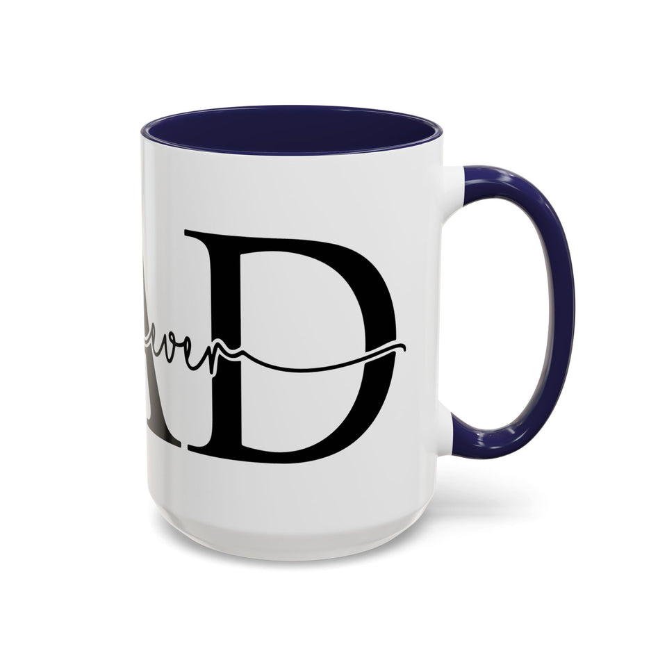 Best Dad Ever Accent Coffee Mug (11, 15oz)