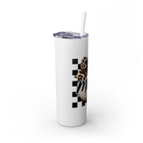 Mama Leopard Print Skinny Tumbler with Straw - 20oz