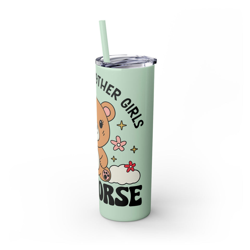 Im Not Like Other Girls, Im Worse Skinny Tumbler with Straw, 20oz