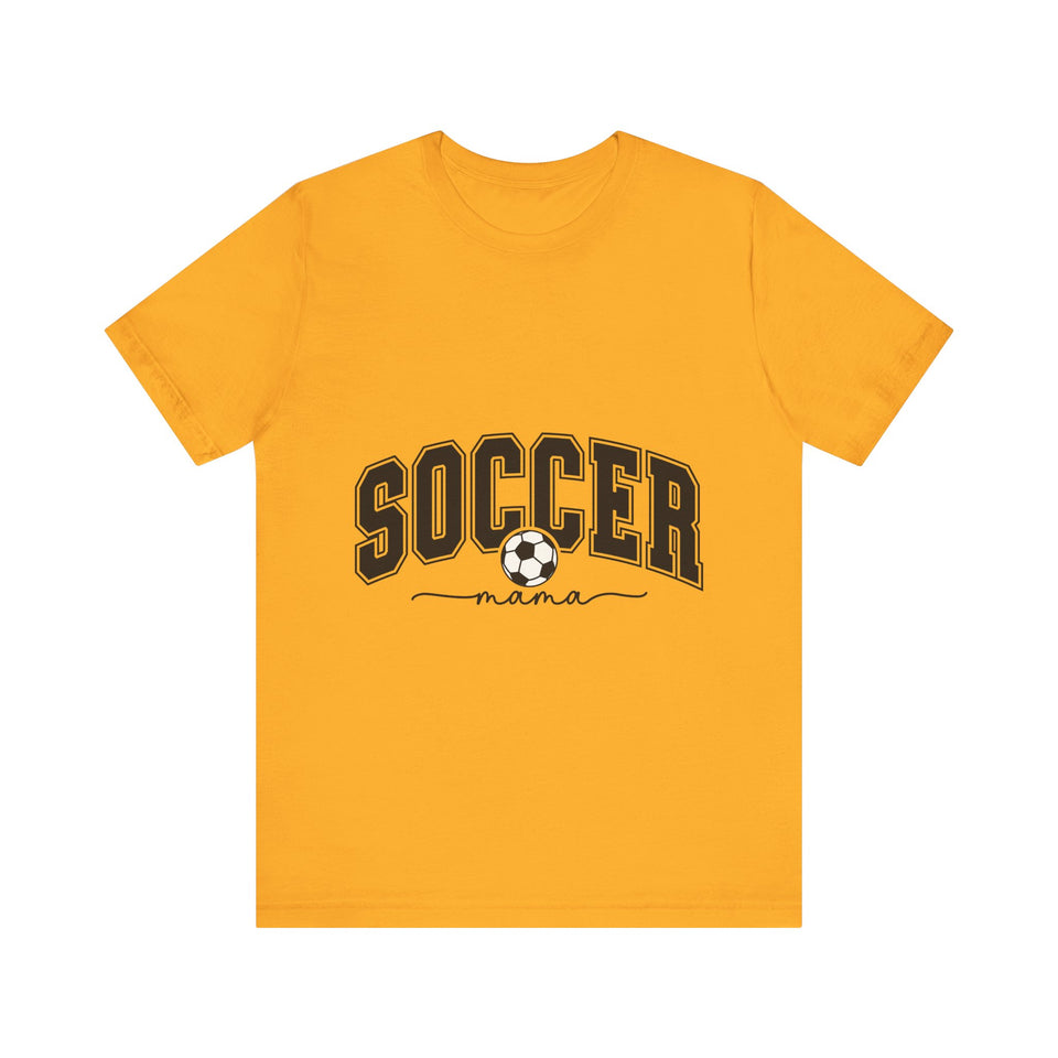 Soccer Mama With Black Letters Unisex Jersey Short Sleeve Tee