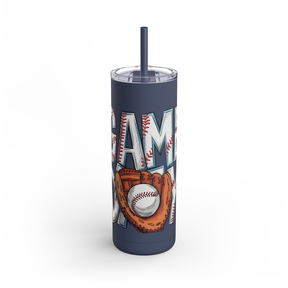 Game Day Tumbler - 20oz Matte Skinny Cup for Sports Fans