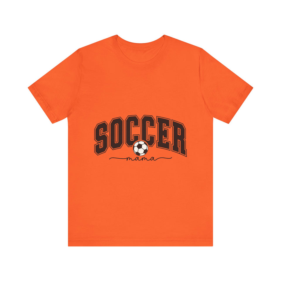 Soccer Mama With Black Letters Unisex Jersey Short Sleeve Tee