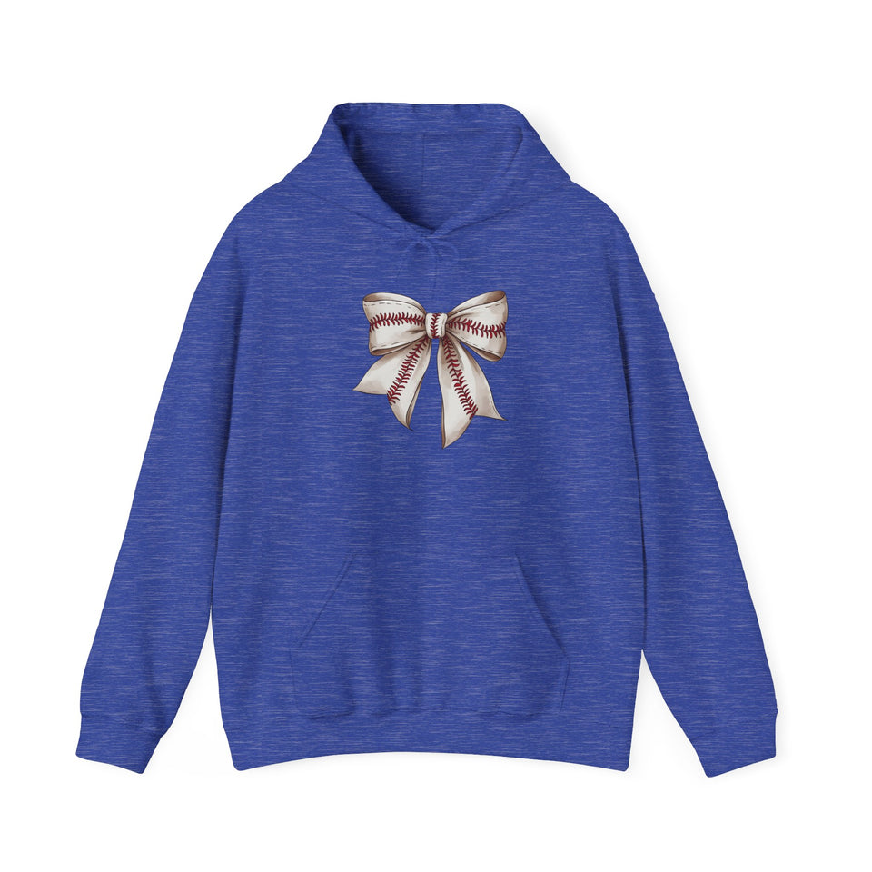 Baseball Bow Unisex Hooded Sweatshirt