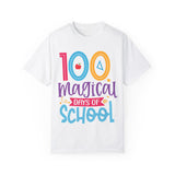 100 Magical Days Of School Unisex Garment-Dyed T-shirt