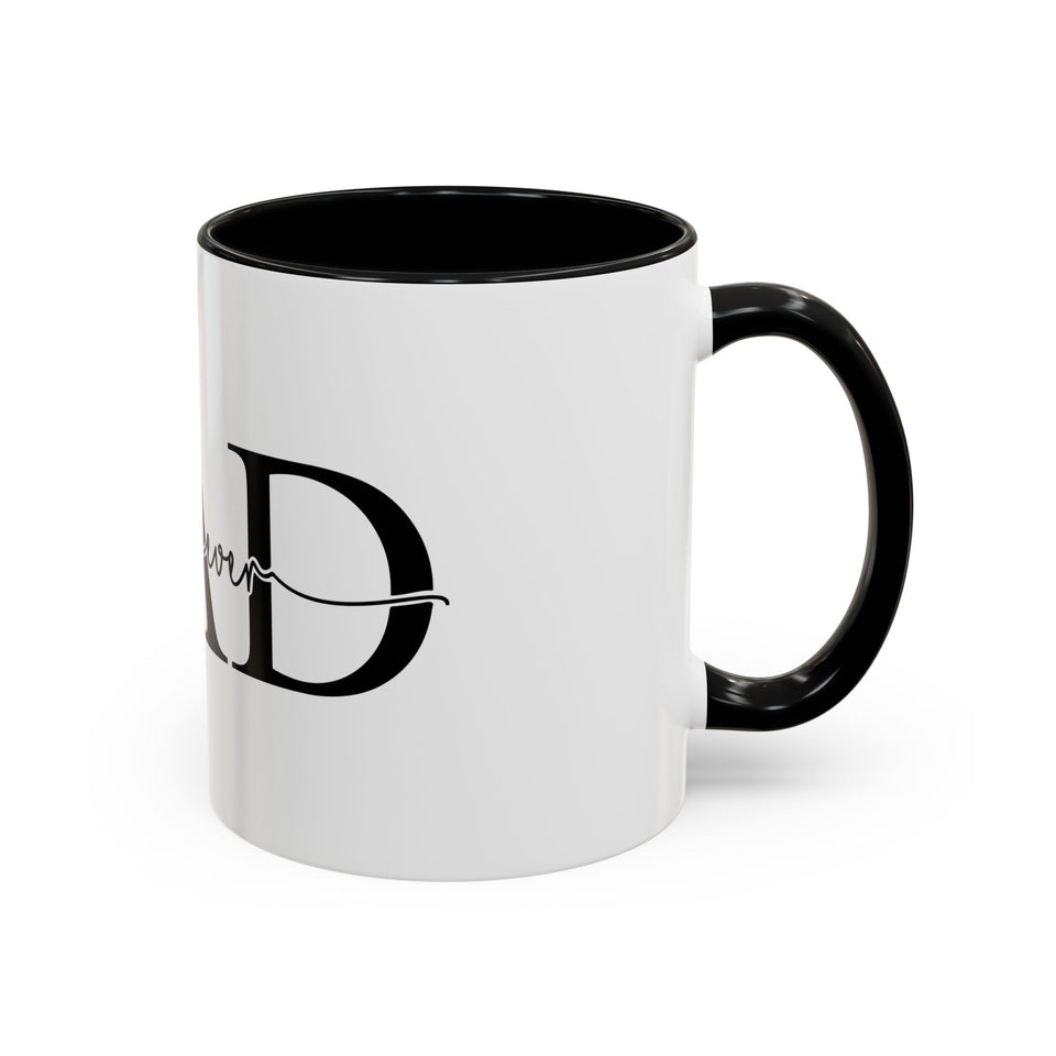 Best Dad Ever Accent Coffee Mug (11, 15oz)