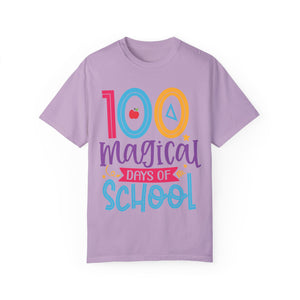 100 Magical Days Of School Unisex Garment-Dyed T-shirt