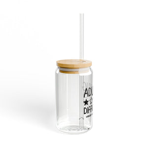 Adulting Difficult AF  16oz Glass Sipper Glass