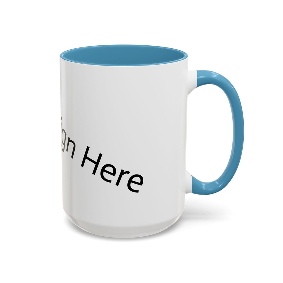 Personalized Accent Coffee Mug - Customizable Design for Home or Office